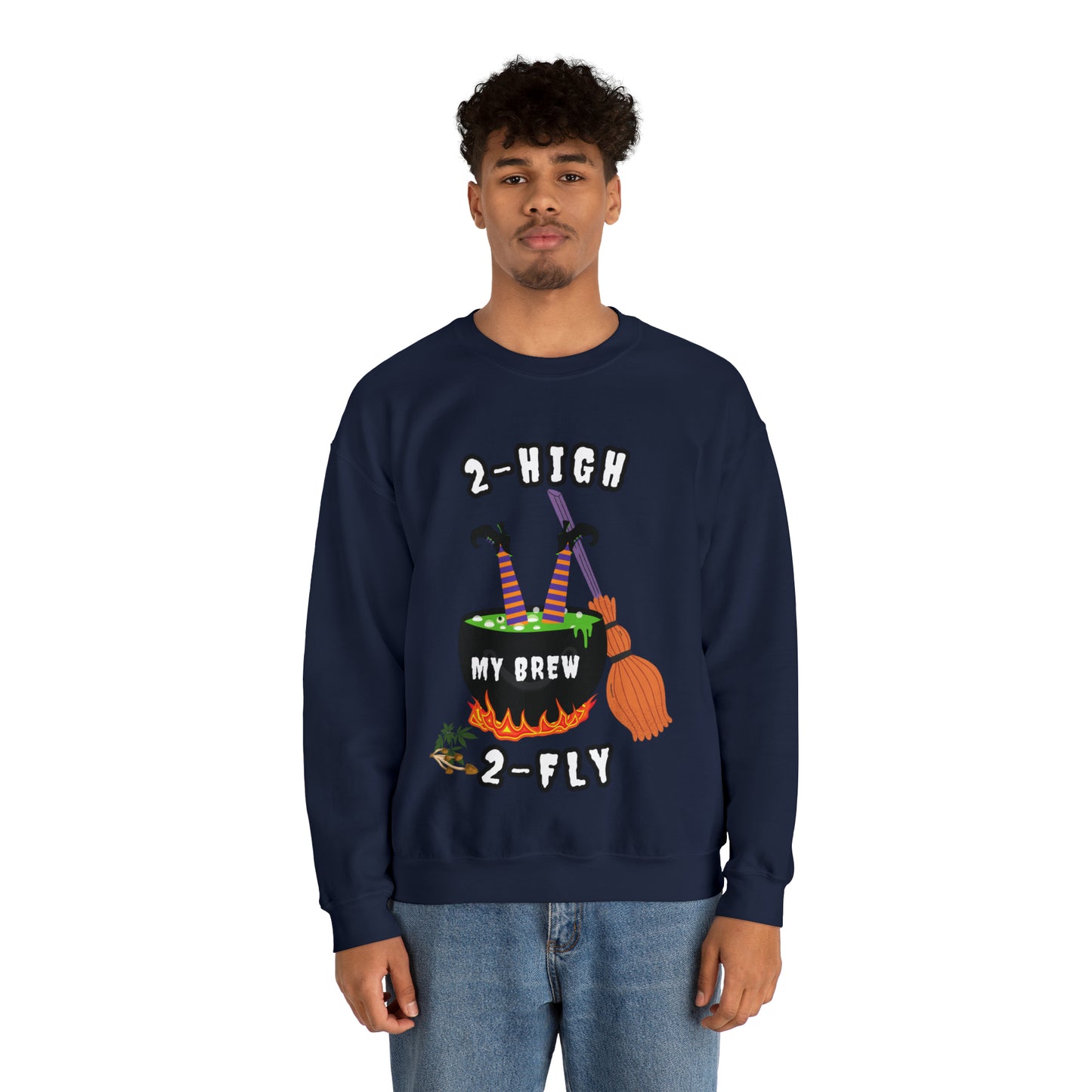 2-High 2-Fly Witch Sweater