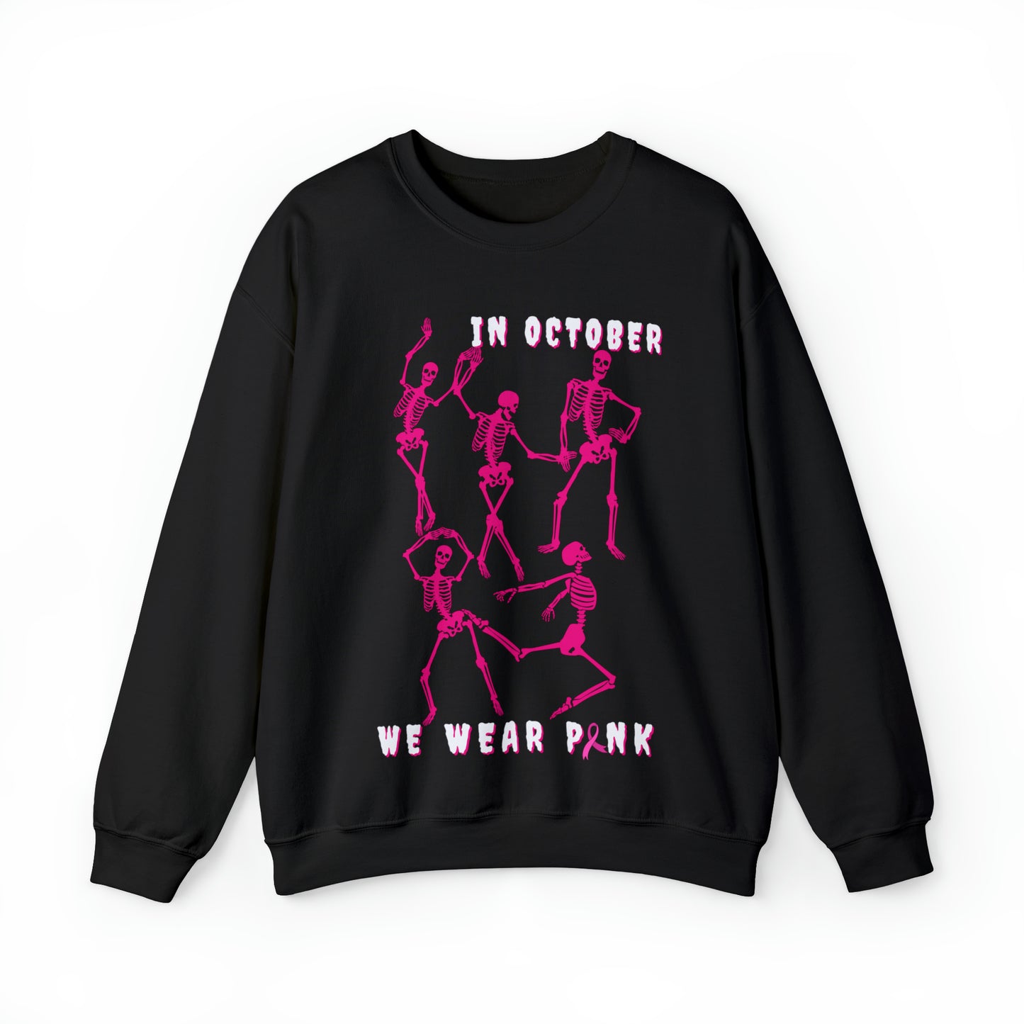 Dance & Wear Pink In October | Skeleton Sweatshirt