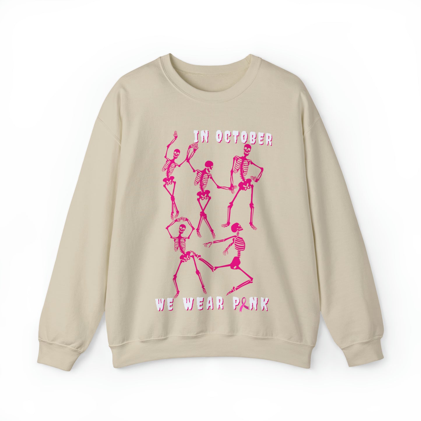 Dance & Wear Pink In October | Skeleton Sweatshirt
