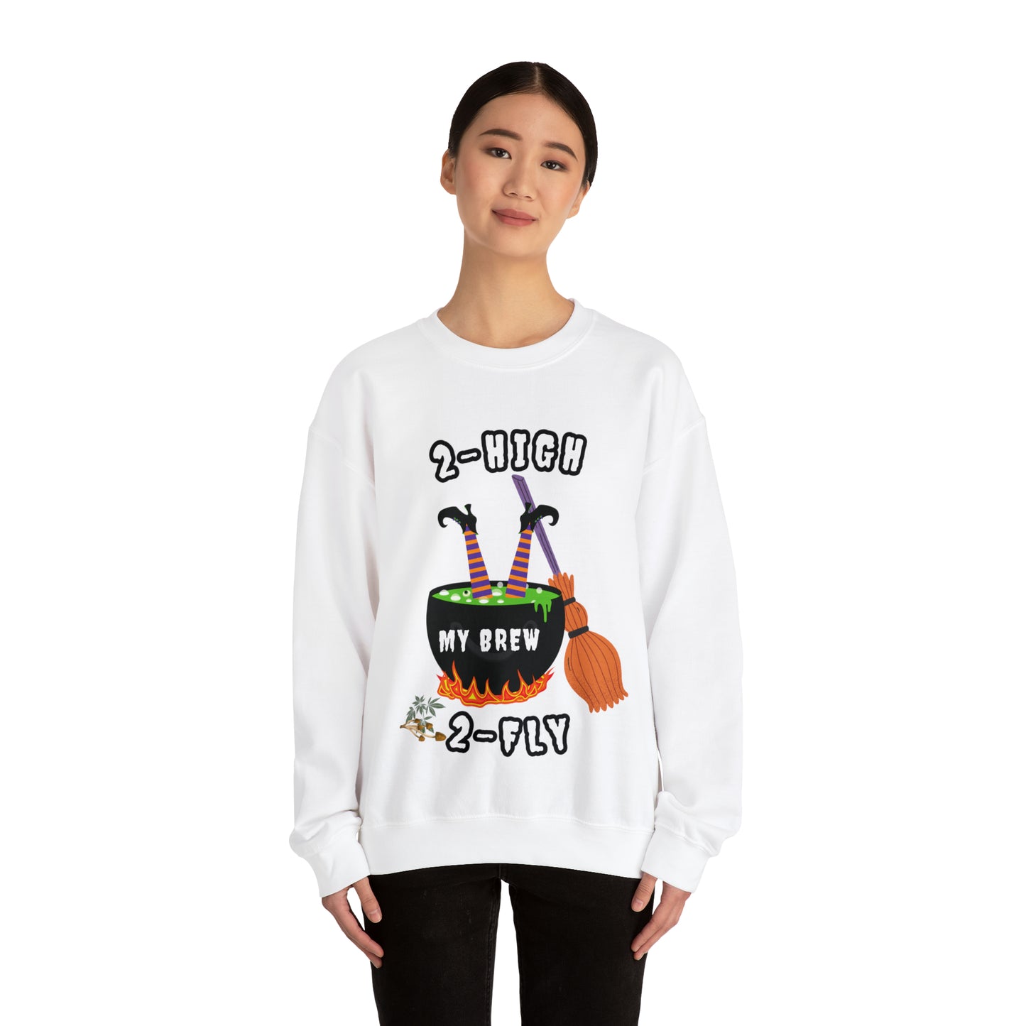 2-High 2-Fly Witch Sweater