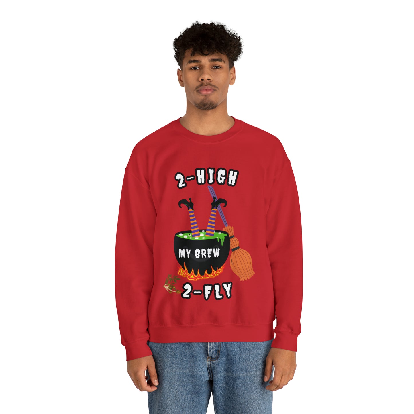 2-High 2-Fly Witch Sweater