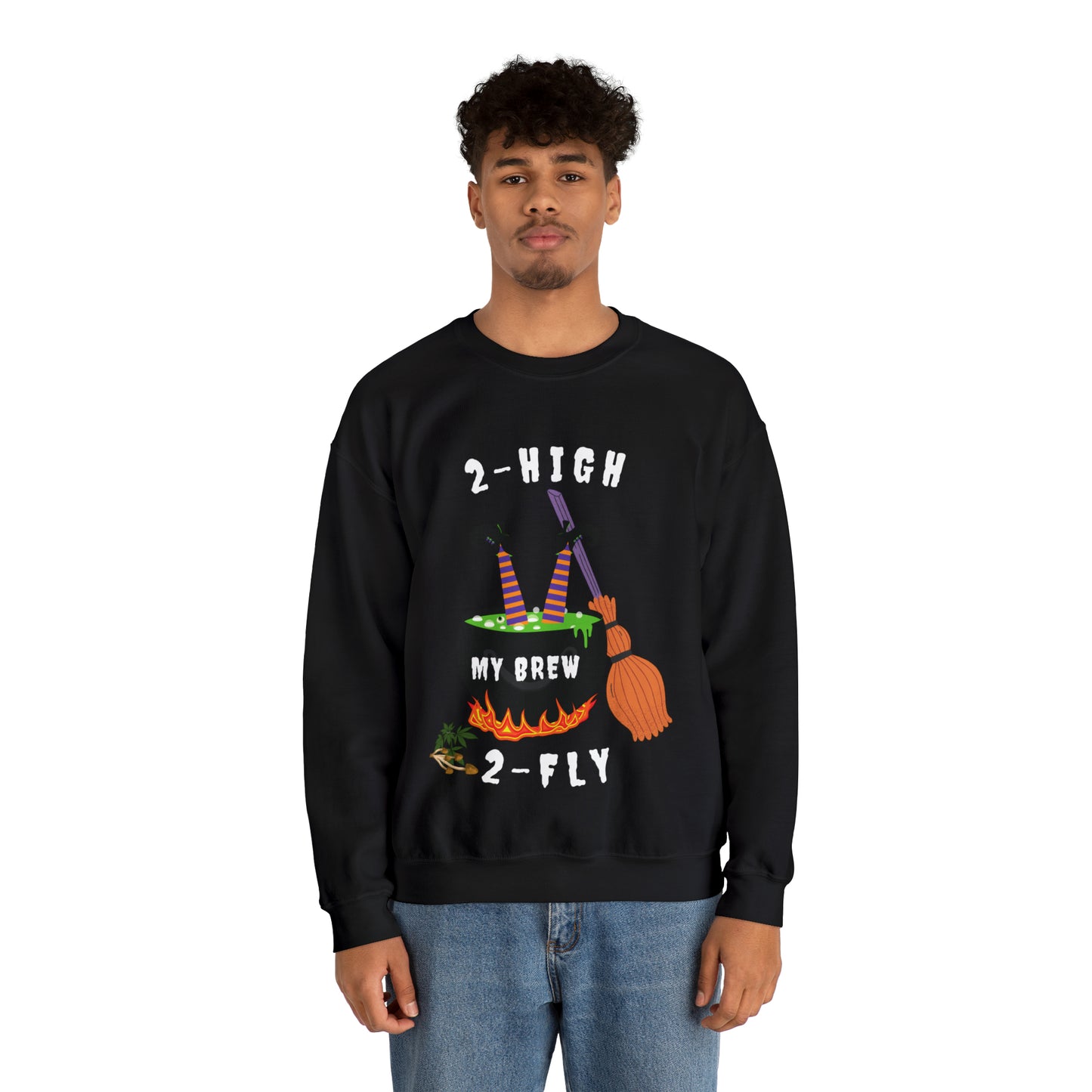 2-High 2-Fly Witch Sweater