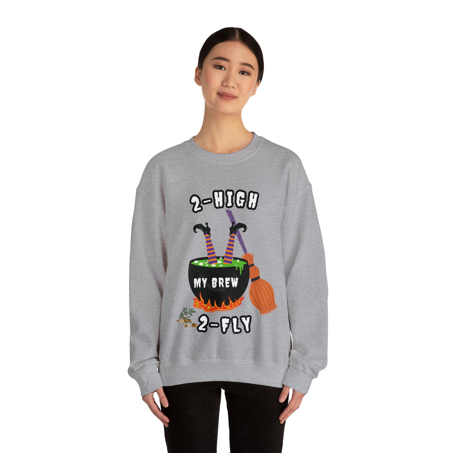 2-High 2-Fly Witch Sweater