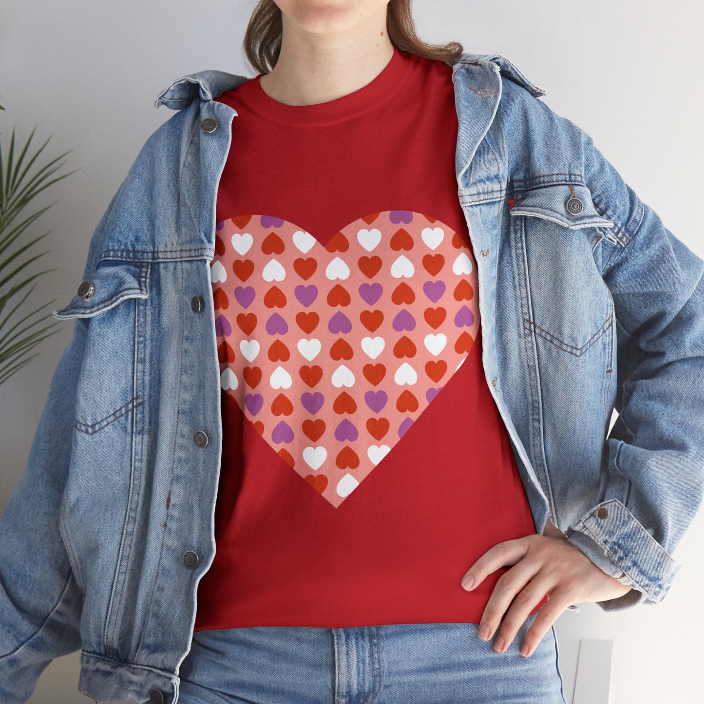 Triple Hearts Pink T-shirt: Embrace Love in Style (matching legging sold separately)