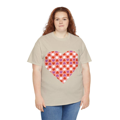 Triple Hearts Pink T-shirt: Embrace Love in Style (matching legging sold separately)