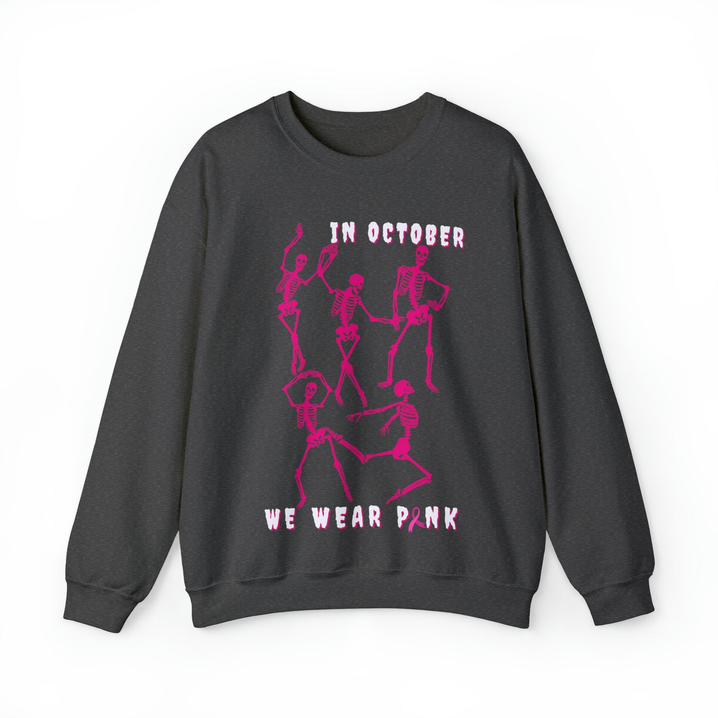 Dance & Wear Pink In October | Skeleton Sweatshirt