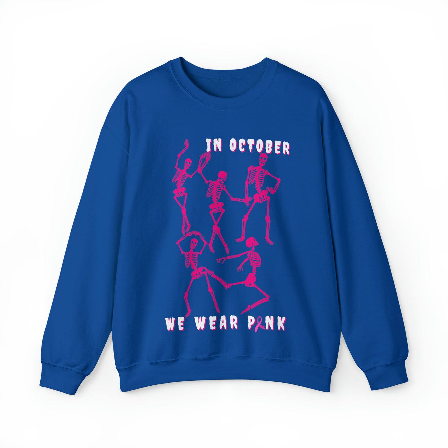 Dance & Wear Pink In October | Skeleton Sweatshirt