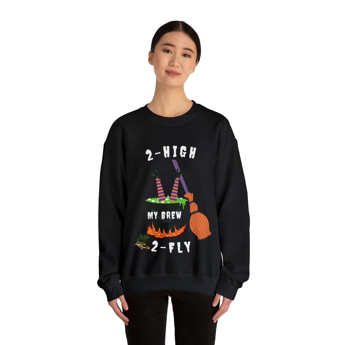 2-High 2-Fly Witch Sweater
