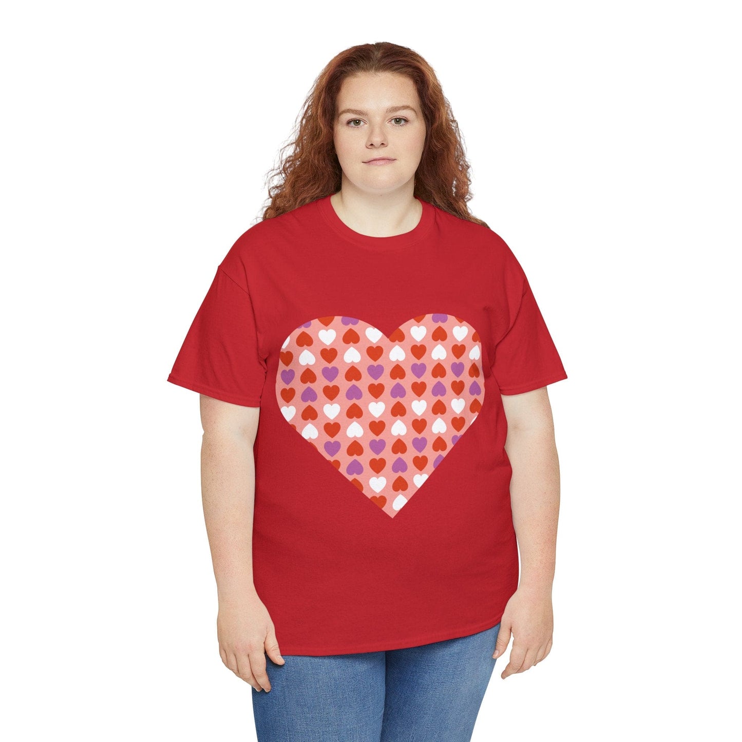 Triple Hearts Pink T-shirt: Embrace Love in Style (matching legging sold separately)