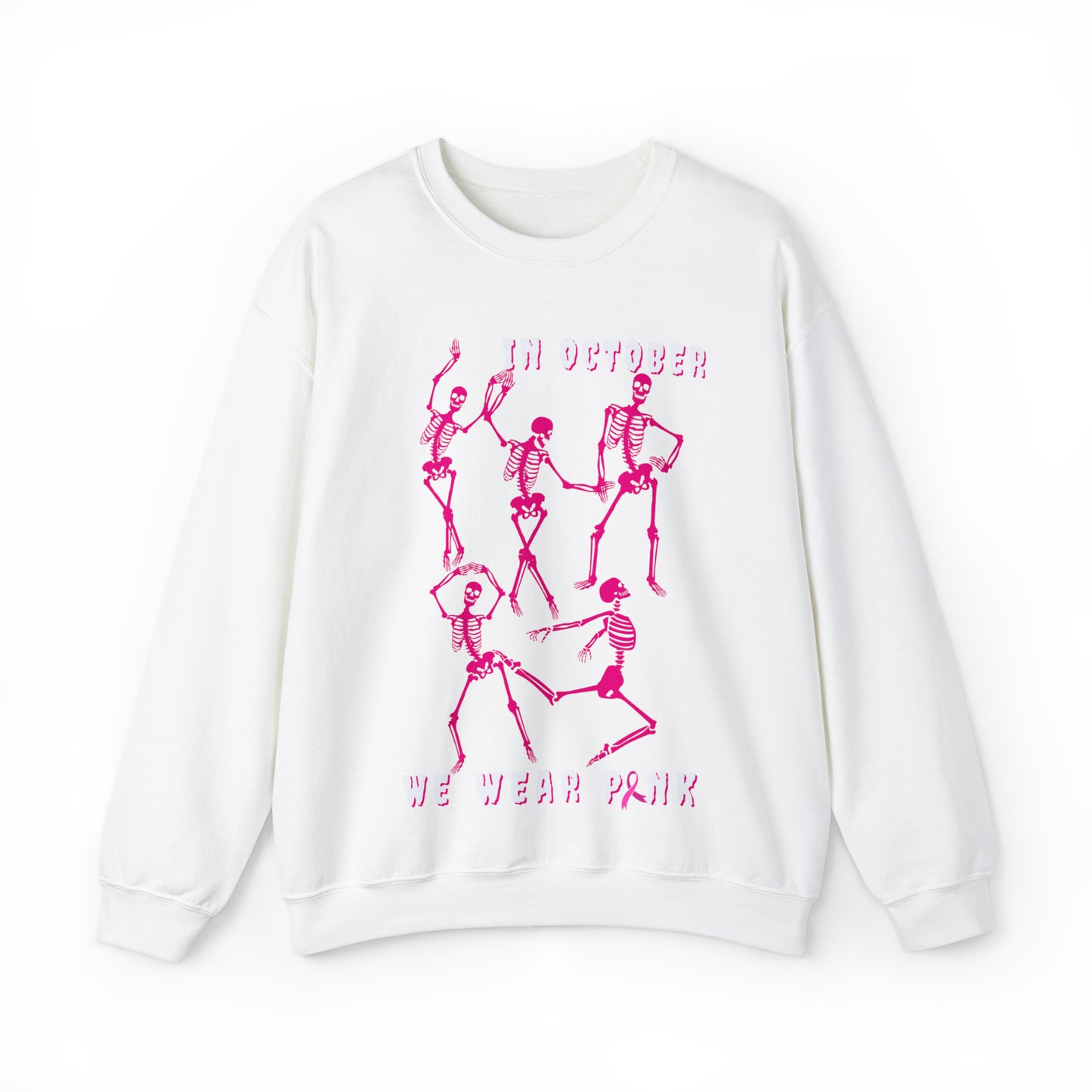 Dance & Wear Pink In October | Skeleton Sweatshirt