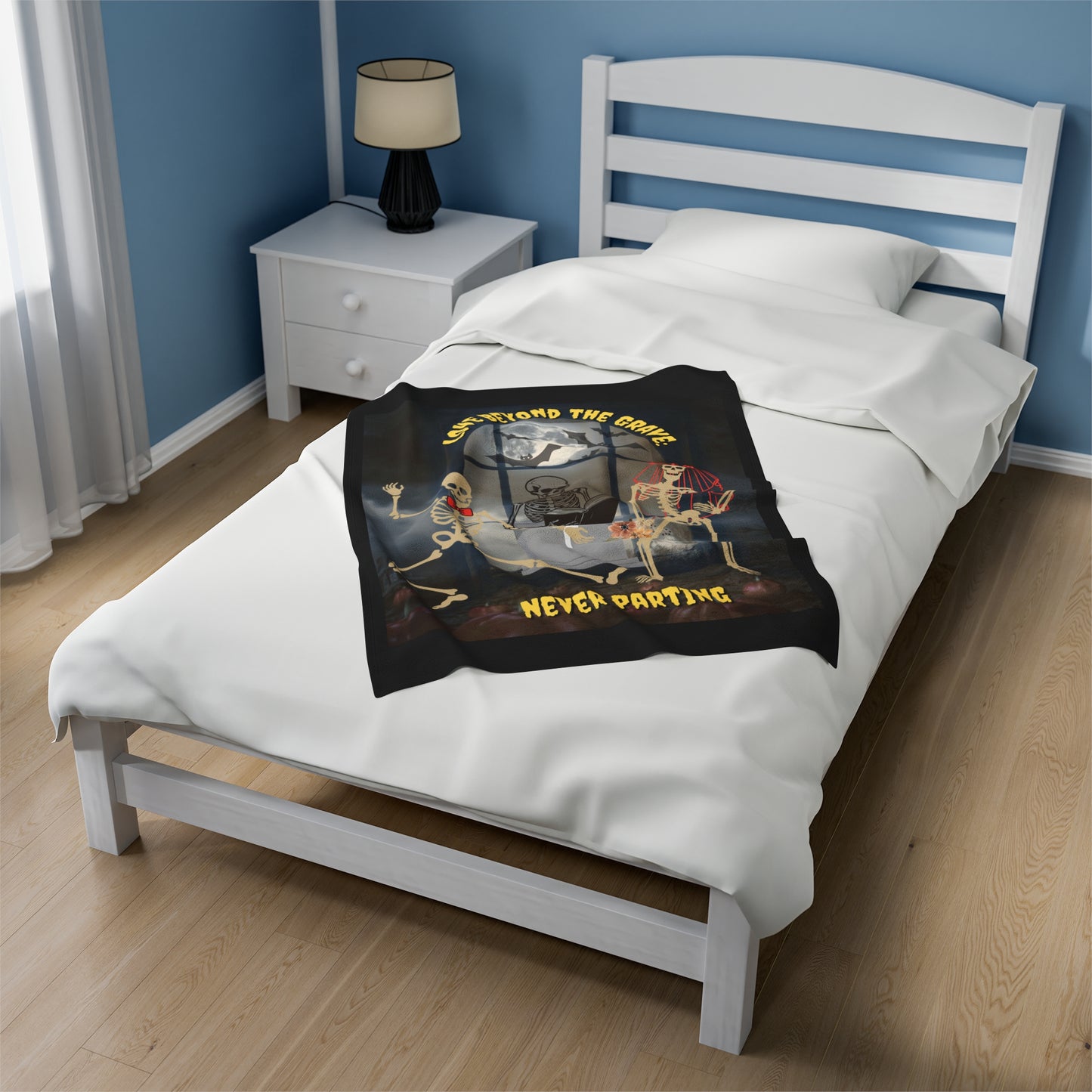 Love Beyond The Grave: Never Parting | Velveteen Plush Blanket