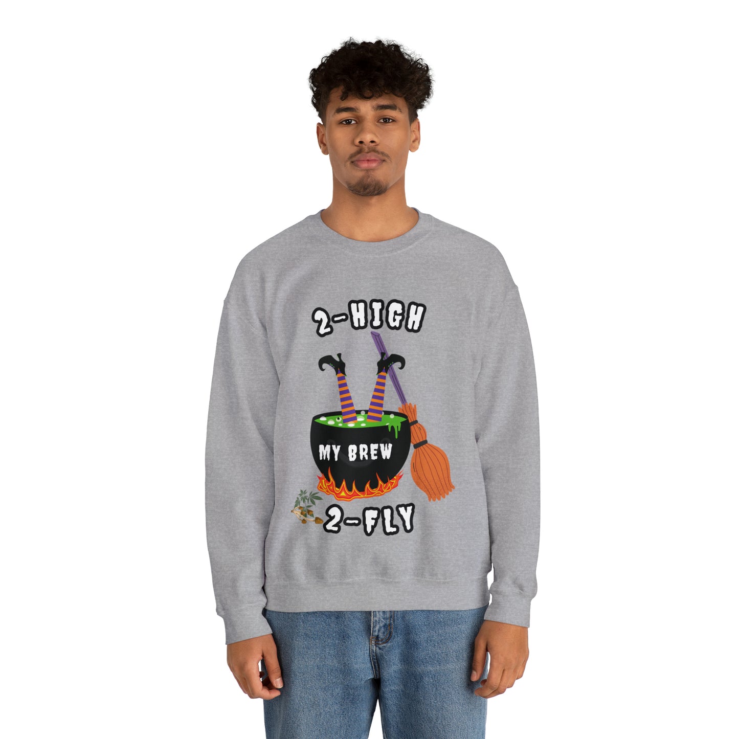 2-High 2-Fly Witch Sweater