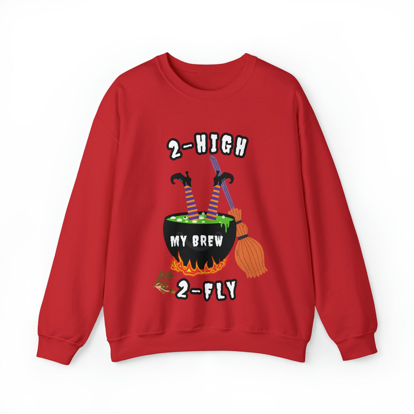2-High 2-Fly Witch Sweater