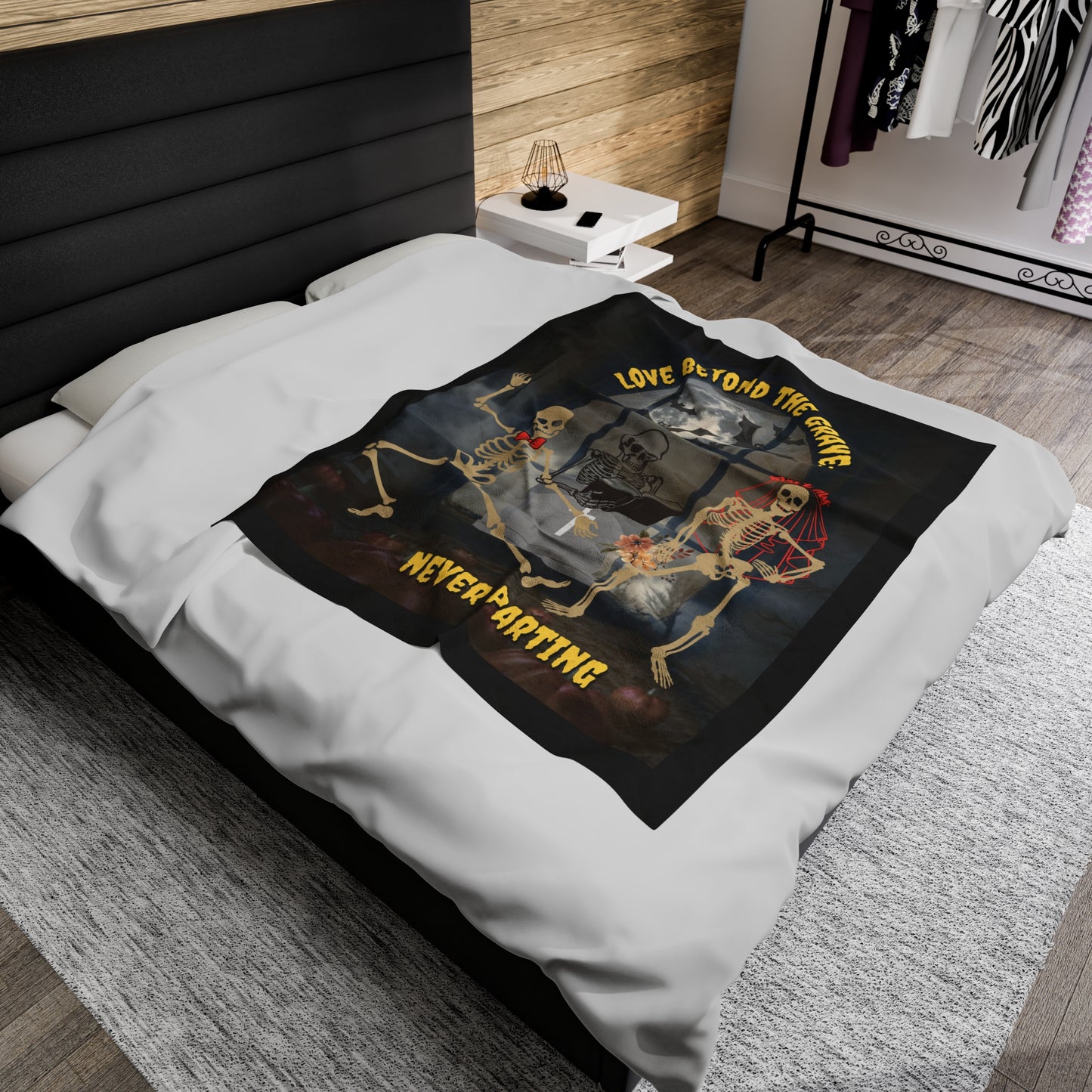 Love Beyond The Grave: Never Parting | Velveteen Plush Blanket