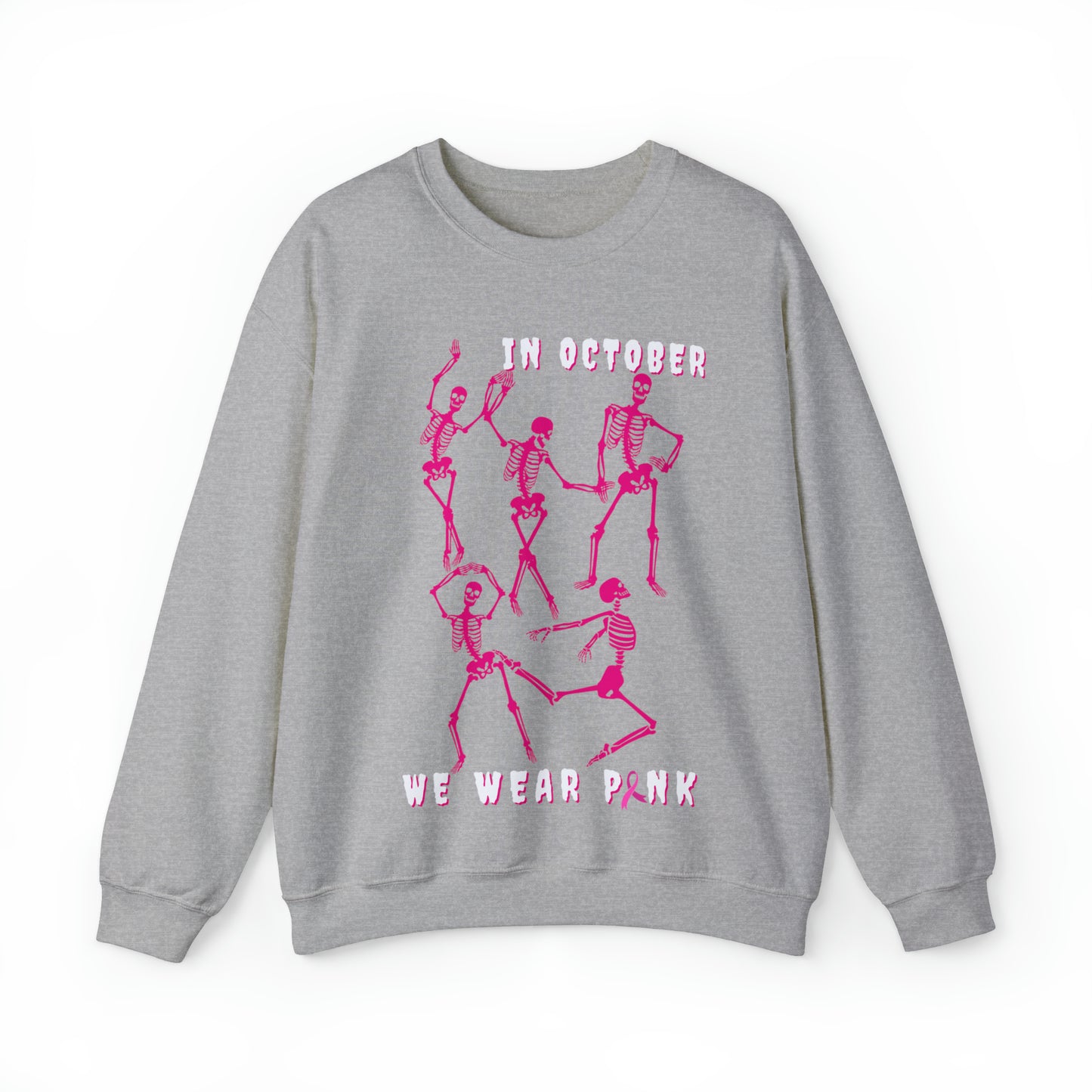 Dance & Wear Pink In October | Skeleton Sweatshirt