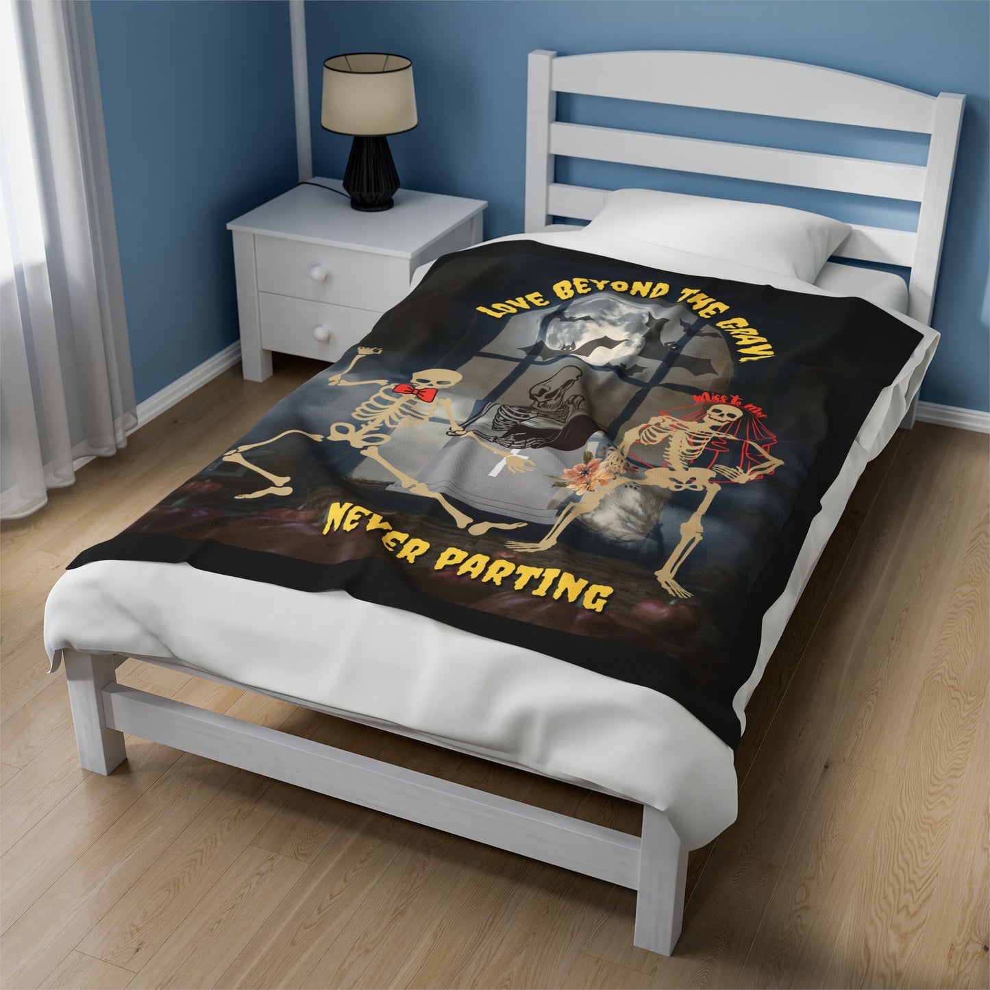 Love Beyond The Grave: Never Parting | Velveteen Plush Blanket