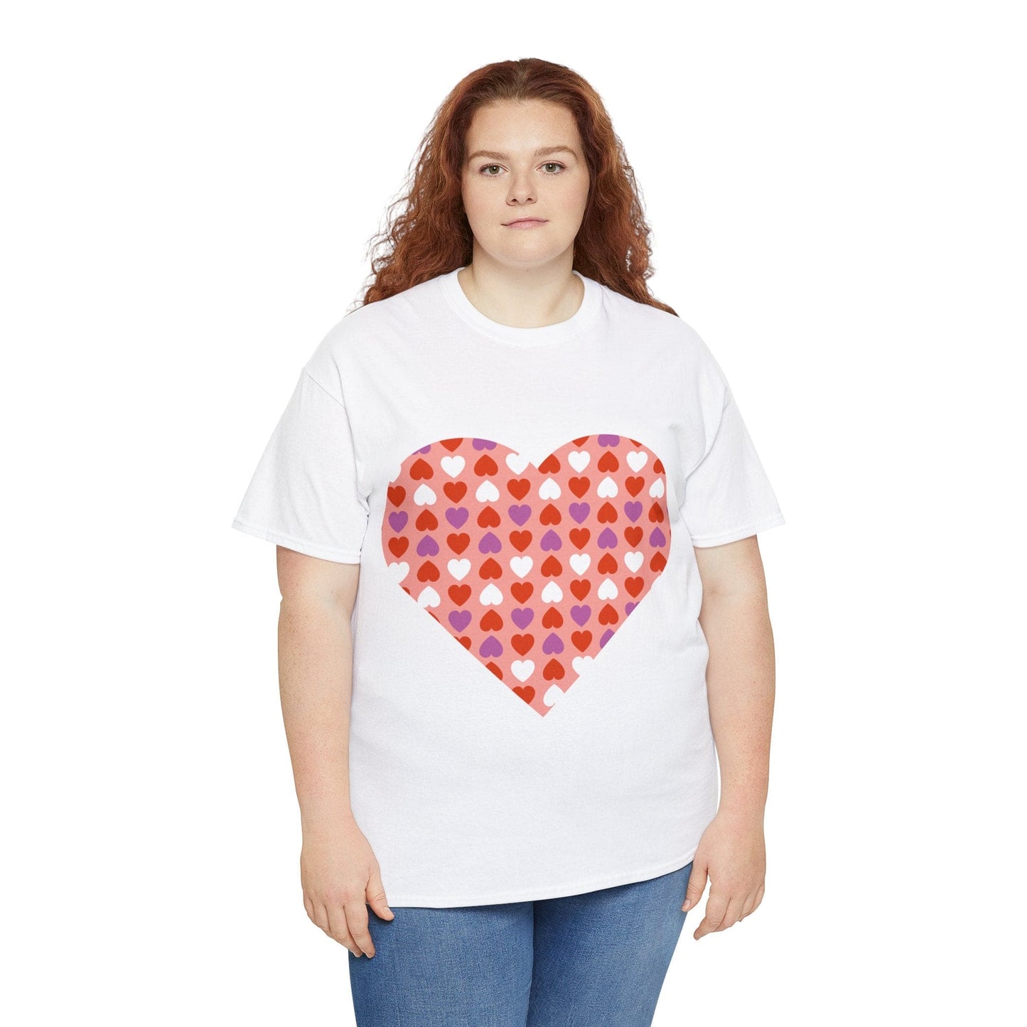 Triple Hearts Pink T-shirt: Embrace Love in Style (matching legging sold separately)