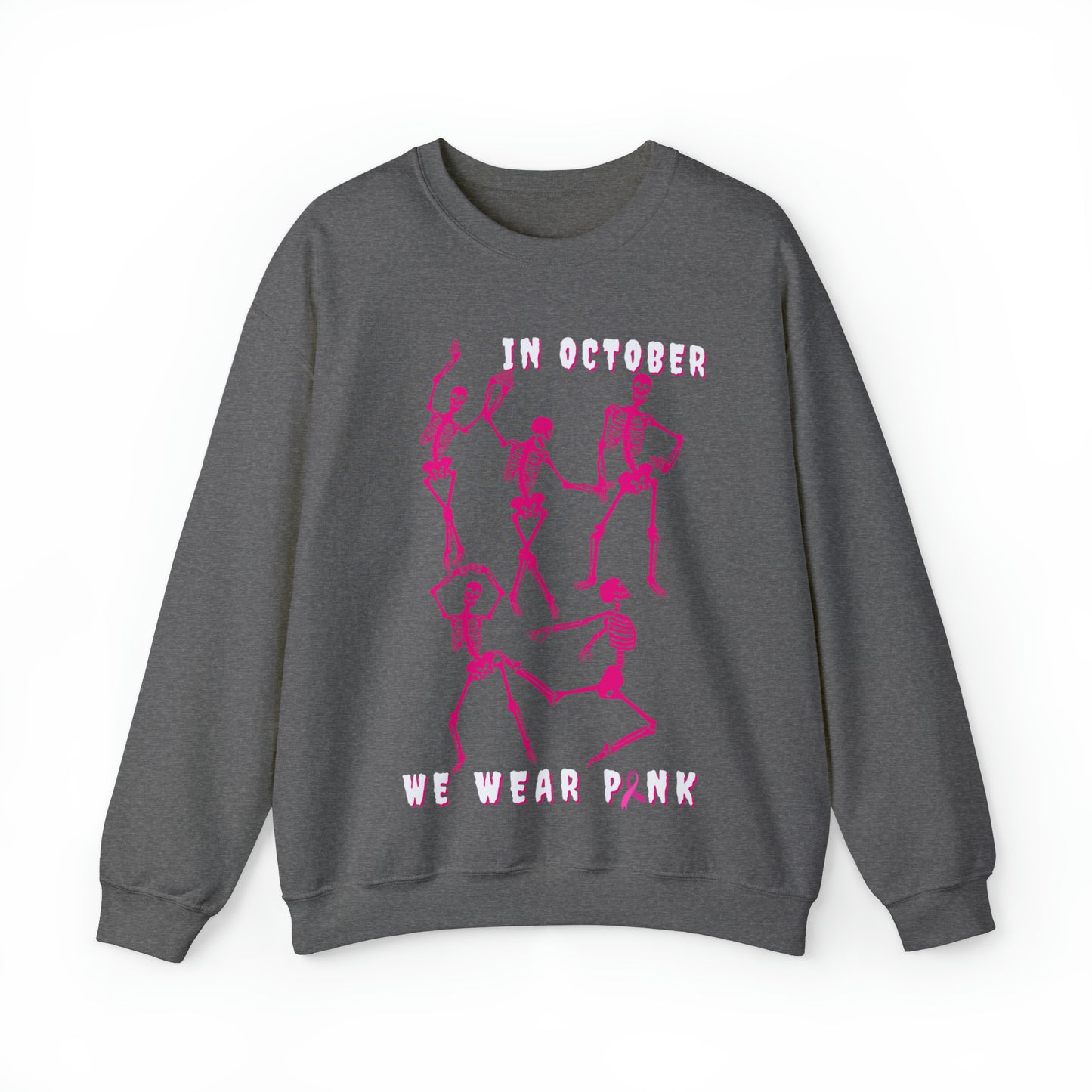Dance & Wear Pink In October | Skeleton Sweatshirt