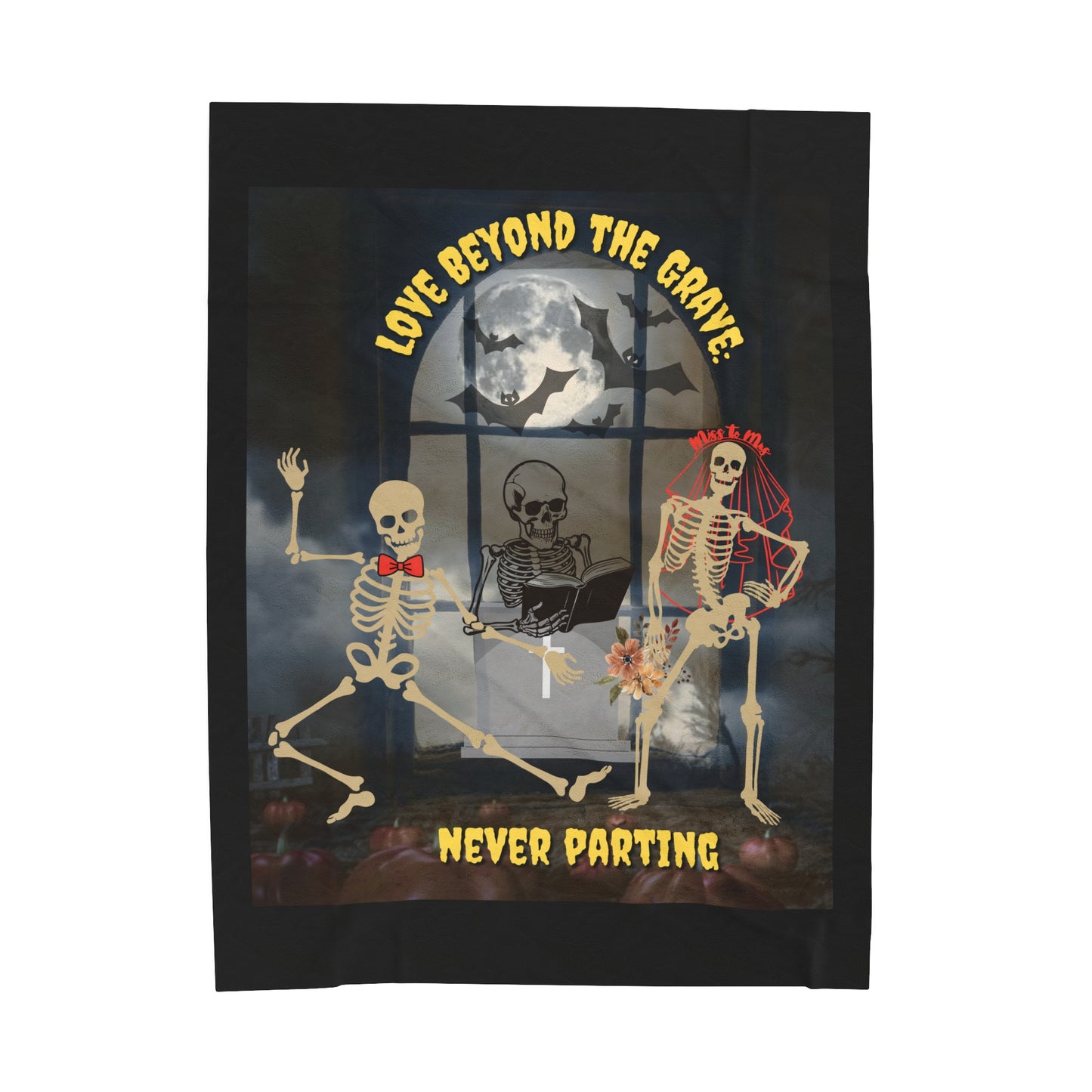 Love Beyond The Grave: Never Parting | Velveteen Plush Blanket