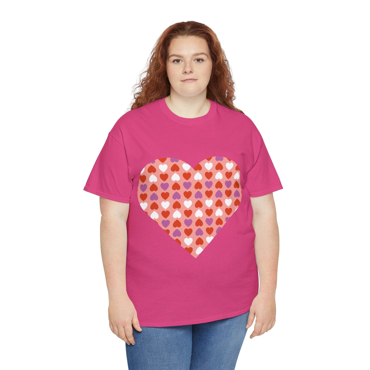 Triple Hearts Pink T-shirt: Embrace Love in Style (matching legging sold separately)