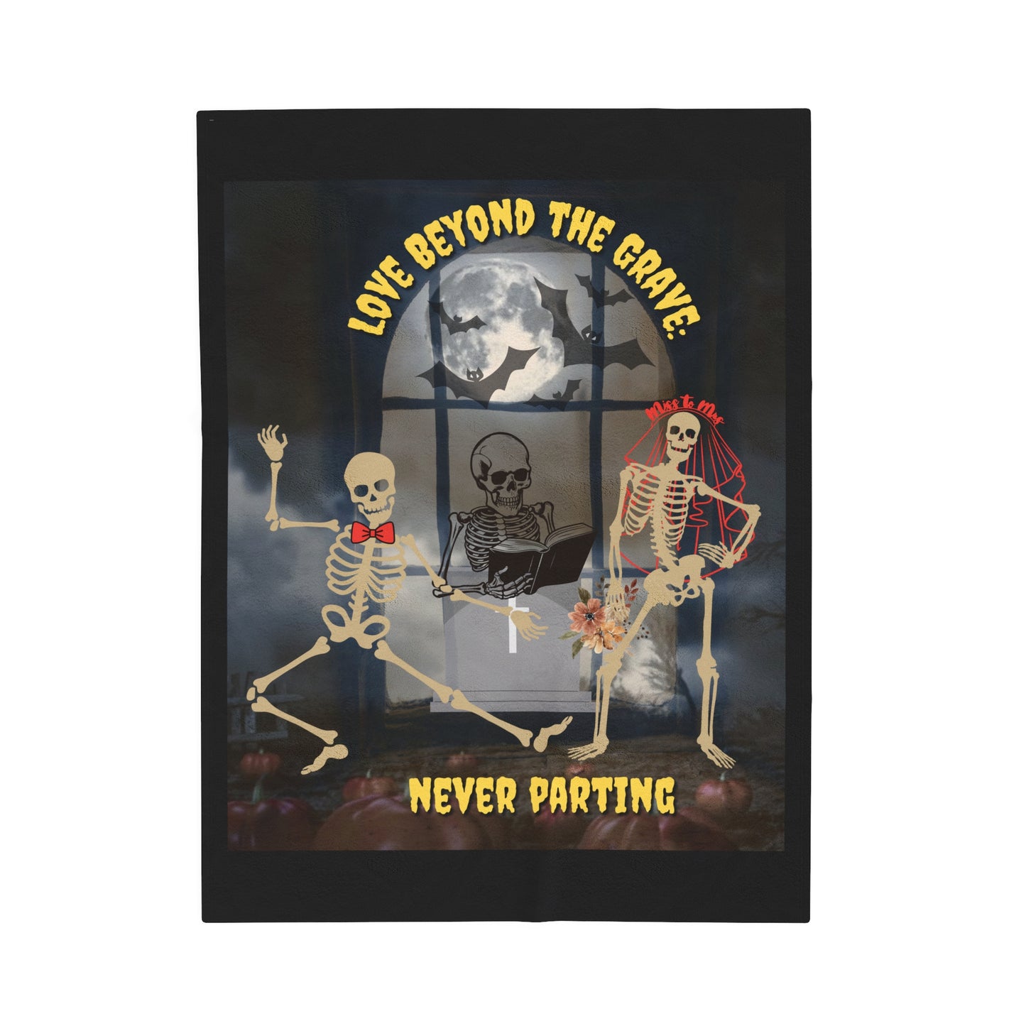 Love Beyond The Grave: Never Parting | Velveteen Plush Blanket