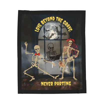 Love Beyond The Grave: Never Parting | Velveteen Plush Blanket