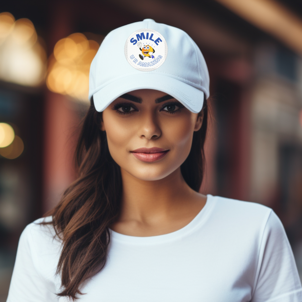 Smile! U R Amazing Hat | Twill Cap - Patch