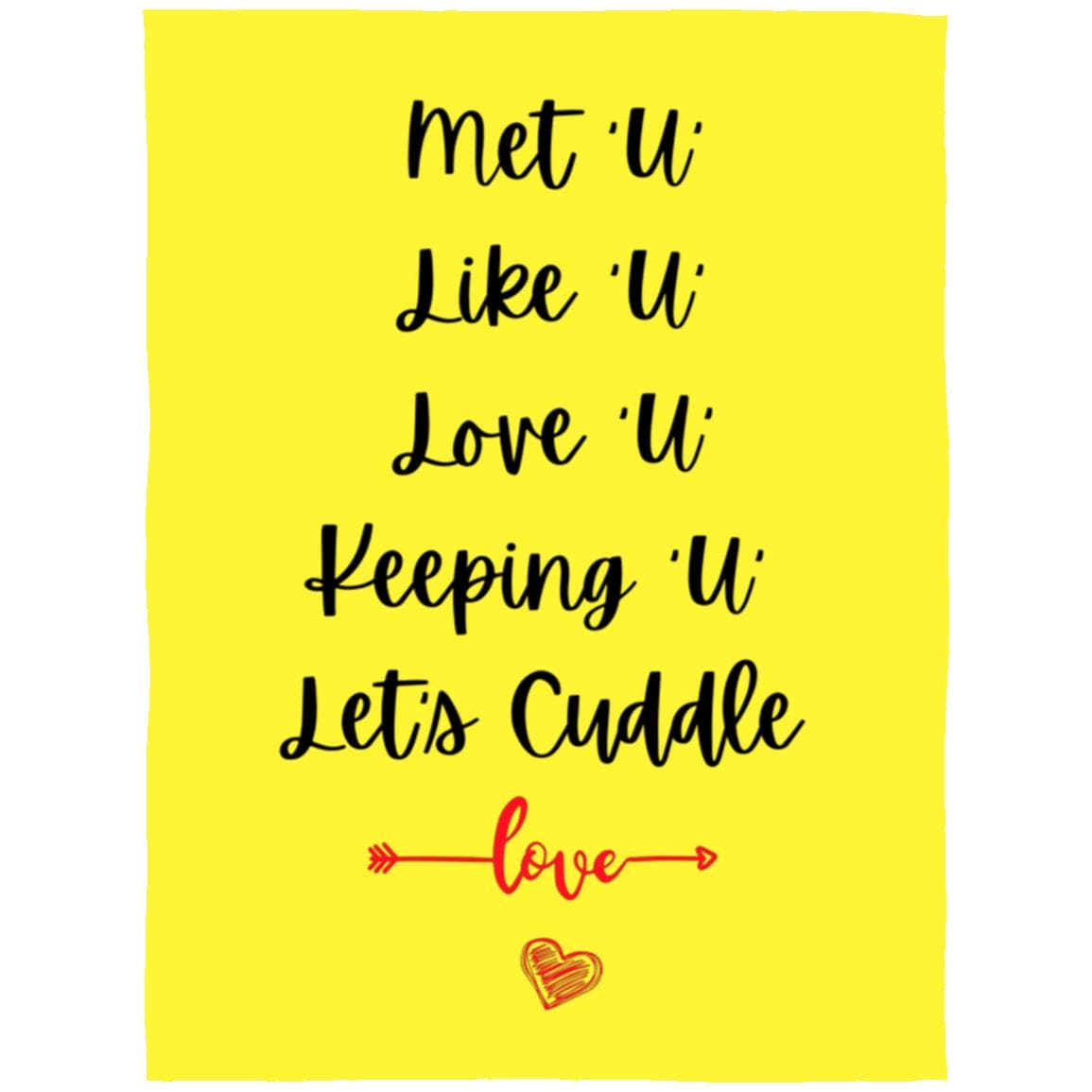 Let's Cuddle Blanket
