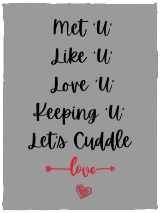 Let's Cuddle Blanket