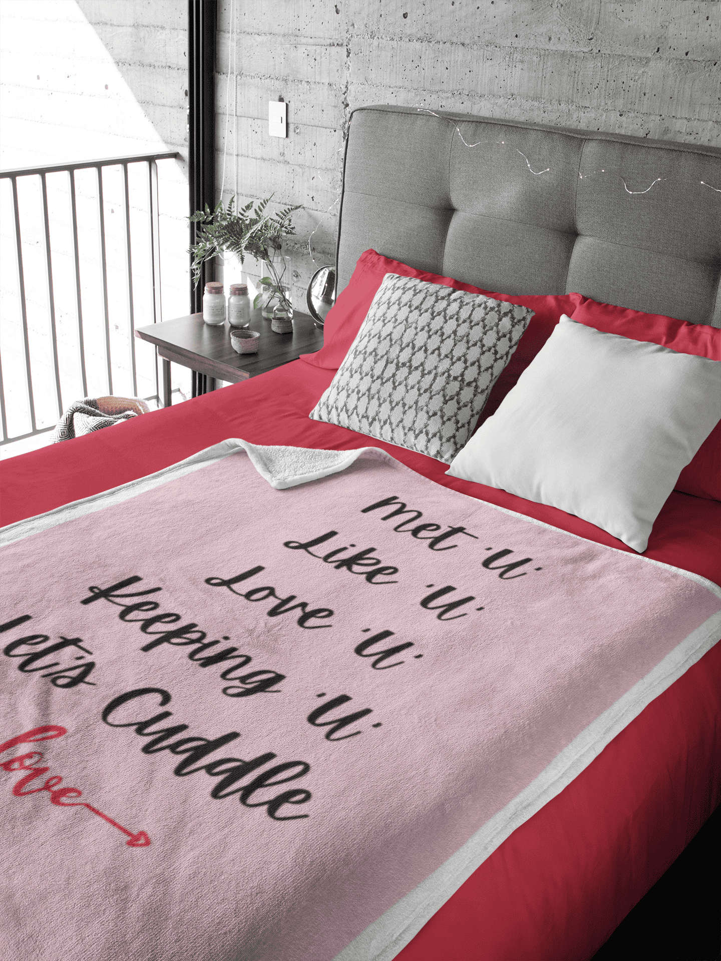 Let's Cuddle Blanket