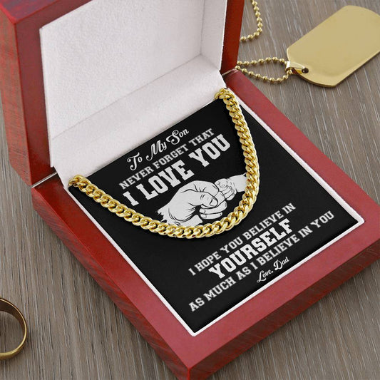 To My Son |  Cuban Link Chain