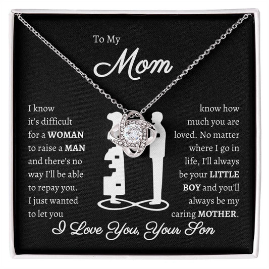 To My Mom | Love Knot Necklace | From Son