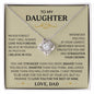 Daughter's Eternal Love Knot Necklace | Love Dad