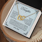 To My Daughter | Interlocking Hearts Necklace | Love Dad