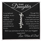 To My Daughter | Eternal Faith | Personalized Name Necklace