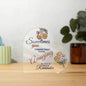 October Birth Flower | Reminder 'YOU'RE AMAZING' | Acrylic Plaque