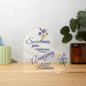 February Birth Flower | Reminder 'YOU'RE AMAZING' | Acrylic Plaque