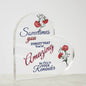 January Birth Flower | Reminder 'YOU'RE AMAZING' | Acrylic Plaque