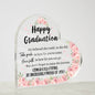Happy Graduation | Heart Acrylic Plaque