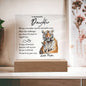 To My Daughter | Eternal Love Daughter's Guiding Light | Acrylic Plaque