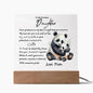 To My Daughter | Cherished Daughter Night Light Tribute | Acrylic Plaque