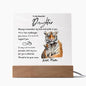 To My Daughter | Eternal Love Daughter's Guiding Light | Acrylic Plaque