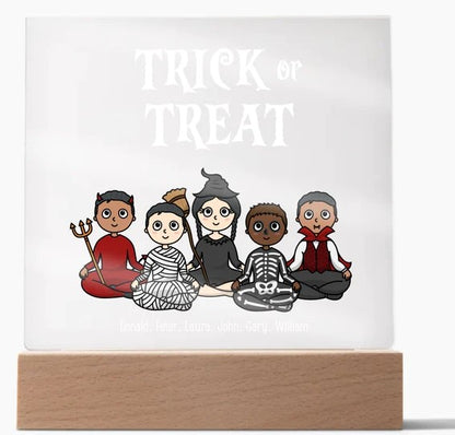 Fright Nite Trick-or-Treat | Personalize Acrylic Plaque