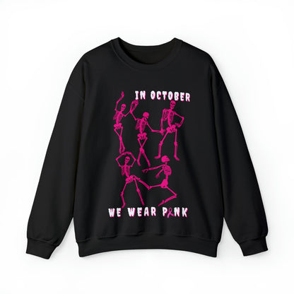 Dance & Wear Pink In October | Skeleton Sweatshirt