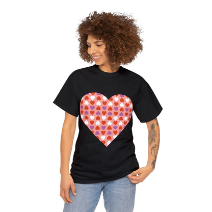 Triple Hearts Pink T-shirt: Embrace Love in Style (matching legging sold separately)