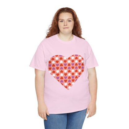 Triple Hearts Pink T-shirt: Embrace Love in Style (matching legging sold separately)