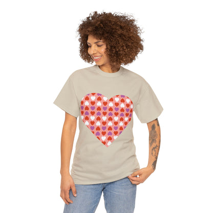 Triple Hearts Pink T-shirt: Embrace Love in Style (matching legging sold separately)