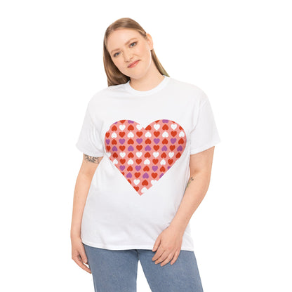 Triple Hearts Pink T-shirt: Embrace Love in Style (matching legging sold separately)