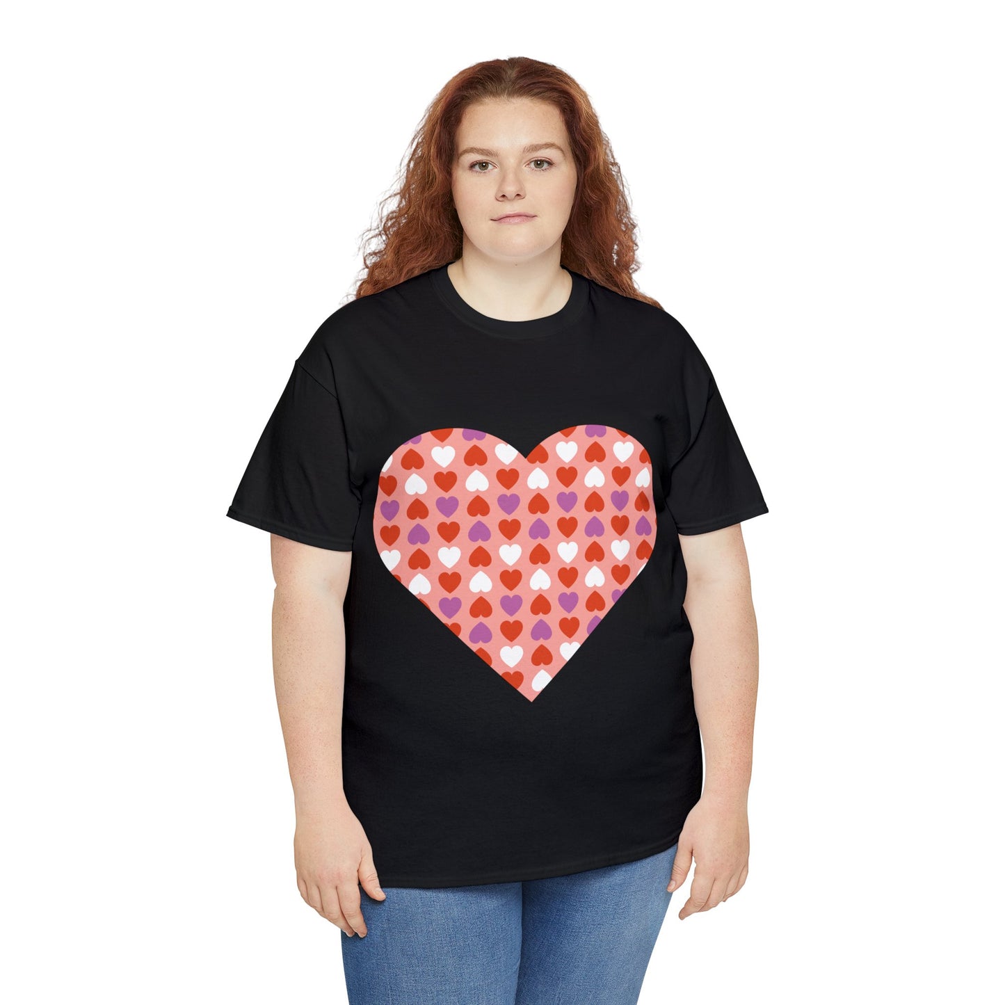 Triple Hearts Pink T-shirt: Embrace Love in Style (matching legging sold separately)