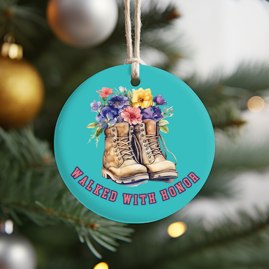 Heroes in Honor Military Boot Ornament
